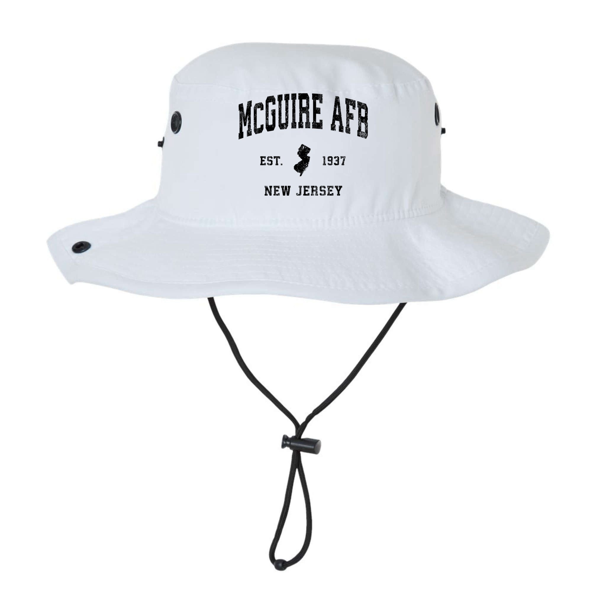 Mcguire Afb New Jersey Nj Vintage Established Athletic Sports Design Bucket Hat