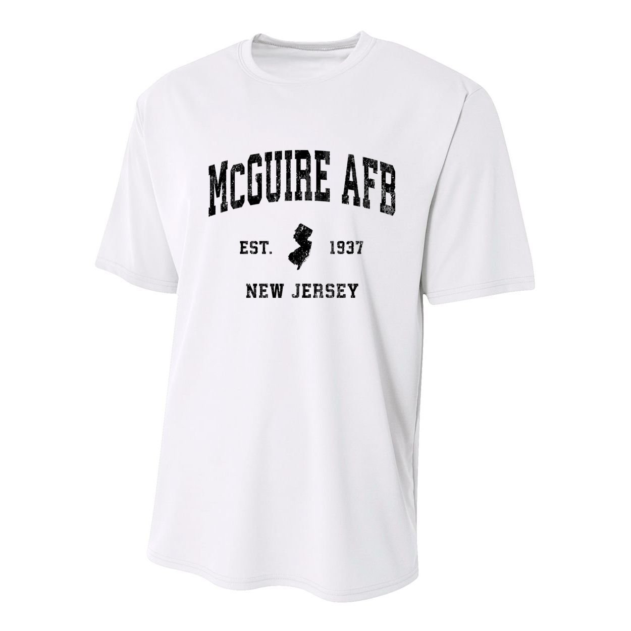 Mcguire Afb New Jersey Nj Vintage Established Athletic Sports Design Youth Performance Sprint T-Shirt