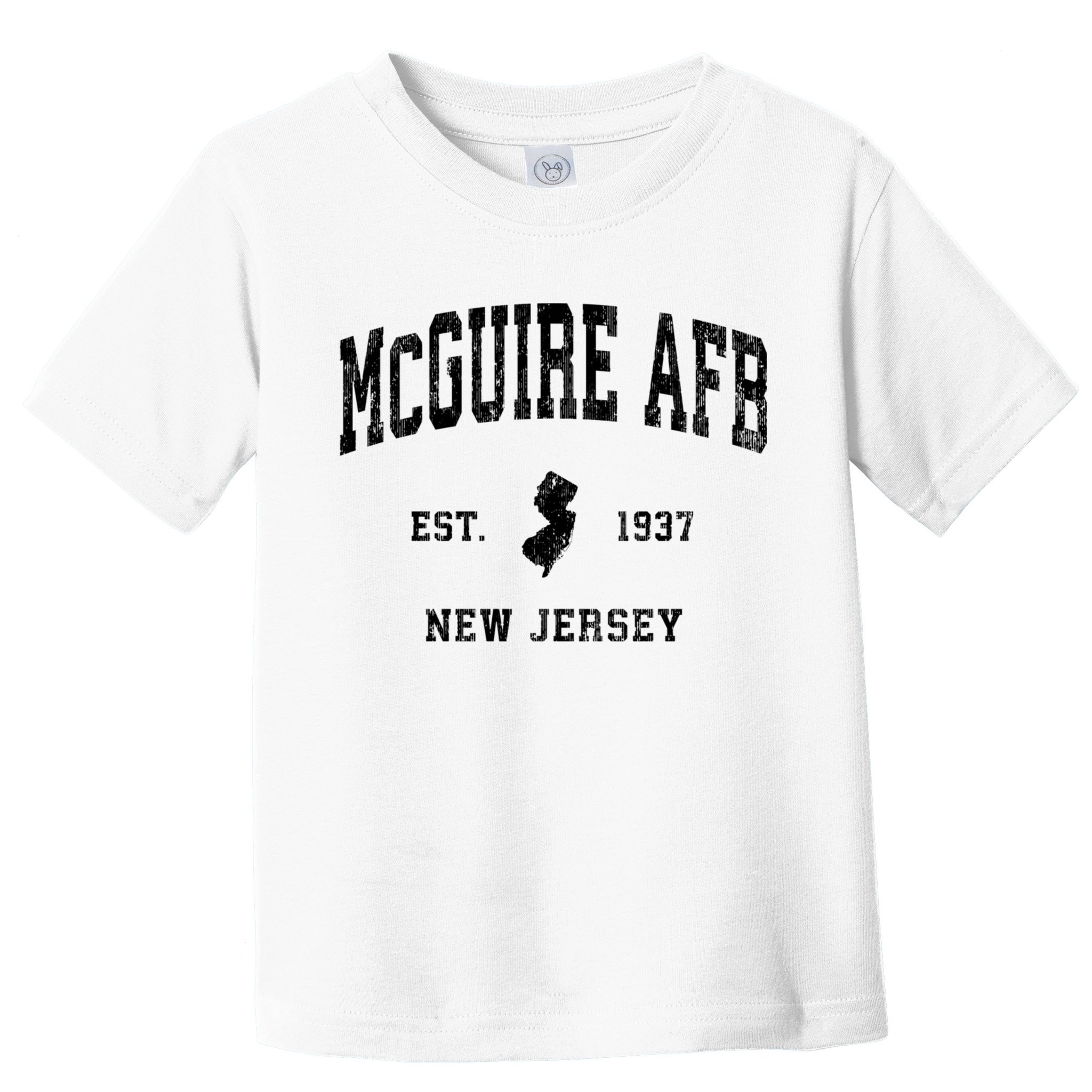 Mcguire Afb New Jersey Nj Vintage Established Athletic Sports Design Toddler T-Shirt