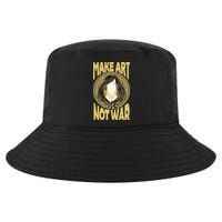 Make Art Not War Cameo Portrait Cool Comfort Performance Bucket Hat