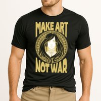Make Art Not War Cameo Portrait Performance Shirt