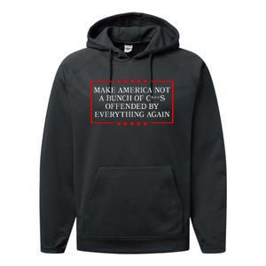 Make America Not A Bunch Offended By Everything Again 2024 Performance Fleece Hoodie