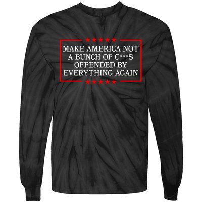 Make America Not A Bunch Offended By Everything Again 2024 Tie-Dye Long Sleeve Shirt