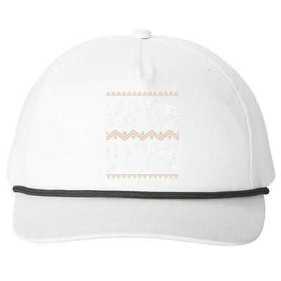 Make America Native Again Support American Indians Snapback Five-Panel Rope Hat