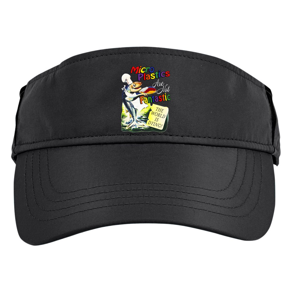 Microplastics Are Not Fantastic The World Is Dring Adult Drive Performance Visor