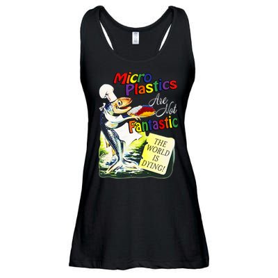 Microplastics Are Not Fantastic The World Is Dring Ladies Essential Flowy Tank