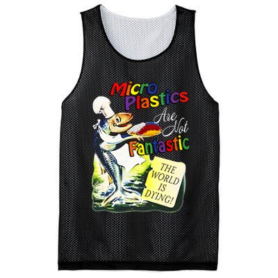 Microplastics Are Not Fantastic The World Is Dring Mesh Reversible Basketball Jersey Tank