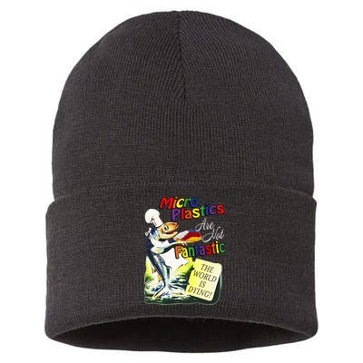 Microplastics Are Not Fantastic The World Is Dring Sustainable Knit Beanie