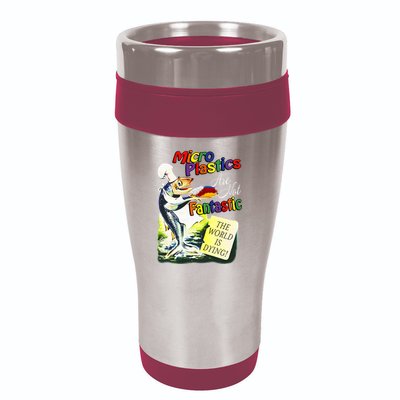 Microplastics Are Not Fantastic The World Is Dring 16oz Travel Tumbler