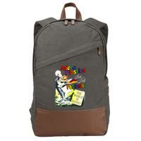 Microplastics Are Not Fantastic The World Is Dring Cotton Canvas Backpack
