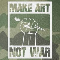Make Art Not War Legacy Tie Dye Trucker Hat
