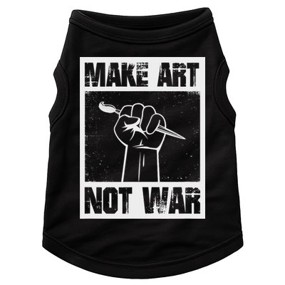 Make Art Not War Doggie Tank