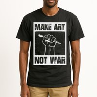 Make Art Not War Tall T-Shirt