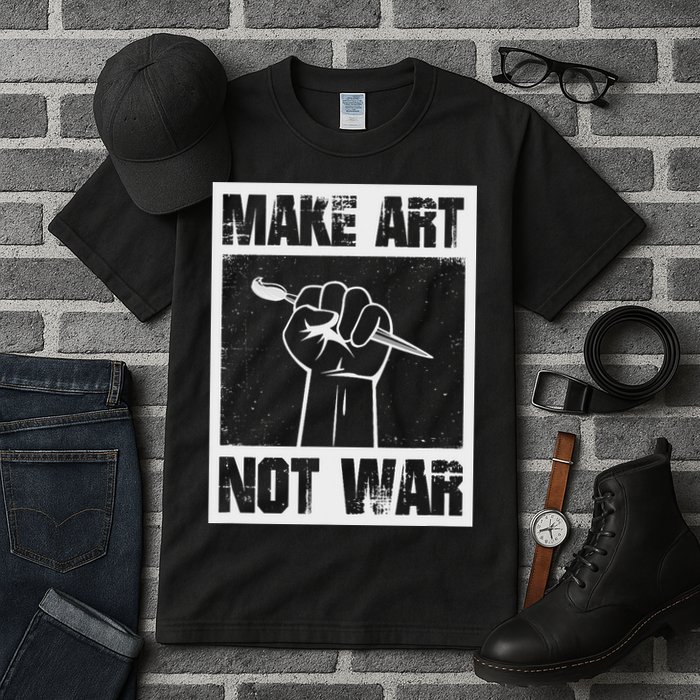 Make Art Not War Tall T-Shirt
