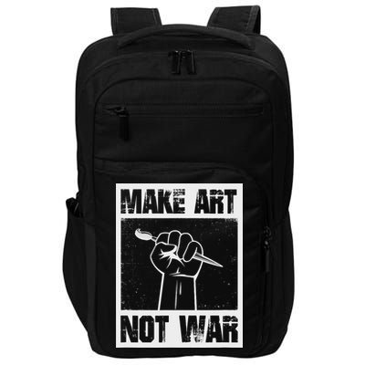 Make Art Not War Impact Tech Backpack