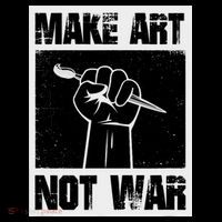 Make Art Not War Flatbill Hat