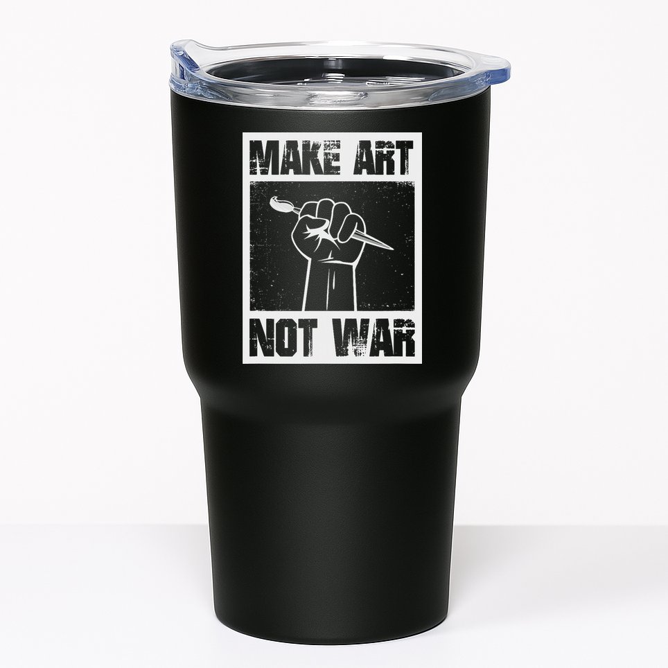 Make Art Not War Tumbler