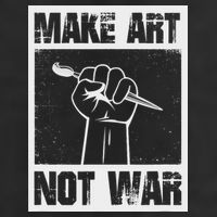 Make Art Not War Hat
