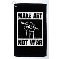 Make Art Not War Golf Towel