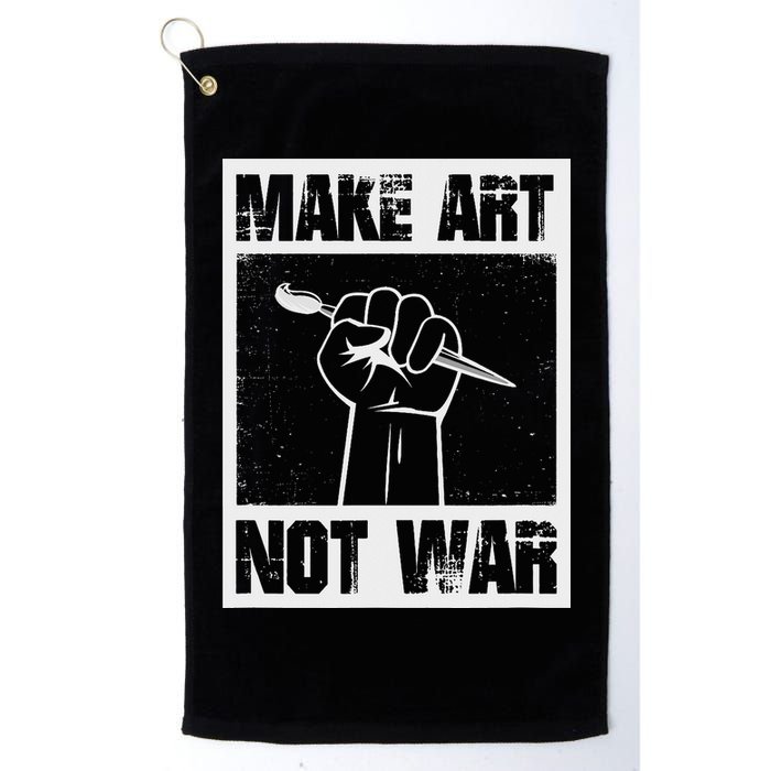 Make Art Not War Golf Towel