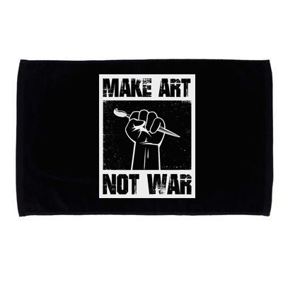 Make Art Not War Microfiber Hand Towel
