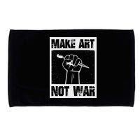 Make Art Not War Microfiber Hand Towel