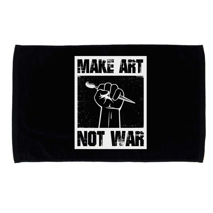 Make Art Not War Microfiber Hand Towel