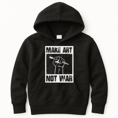 Make Art Not War Kids Hoodie