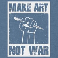 Make Art Not War Garment-Dyed Sweatshirt