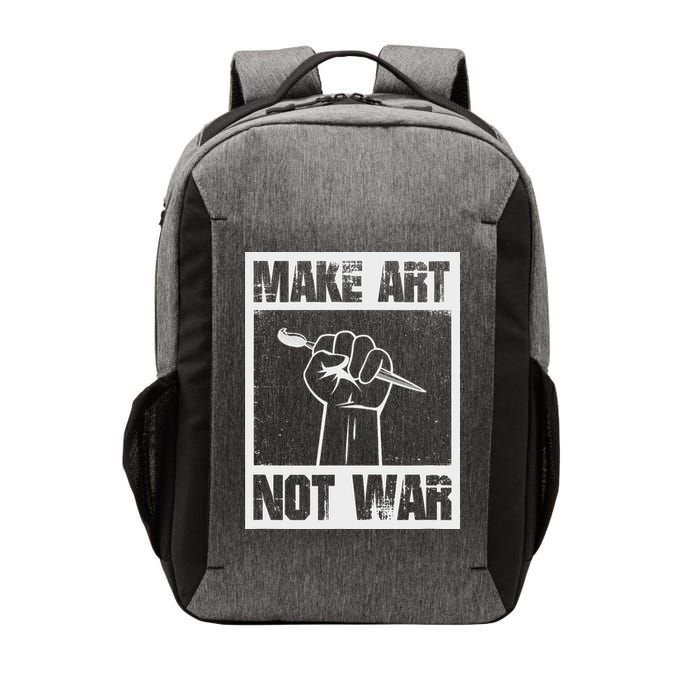 Make Art Not War Vector Backpack