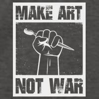 Make Art Not War Vector Backpack