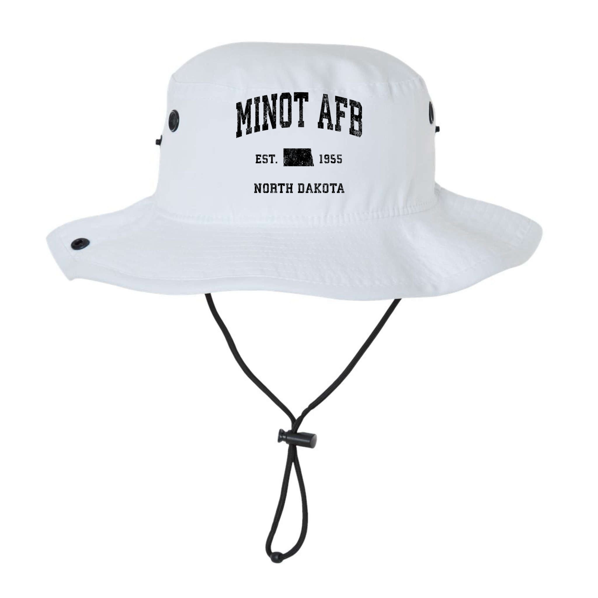 Minot Afb North Dakota Nd Vintage Established Athletic Sports Design Bucket Hat