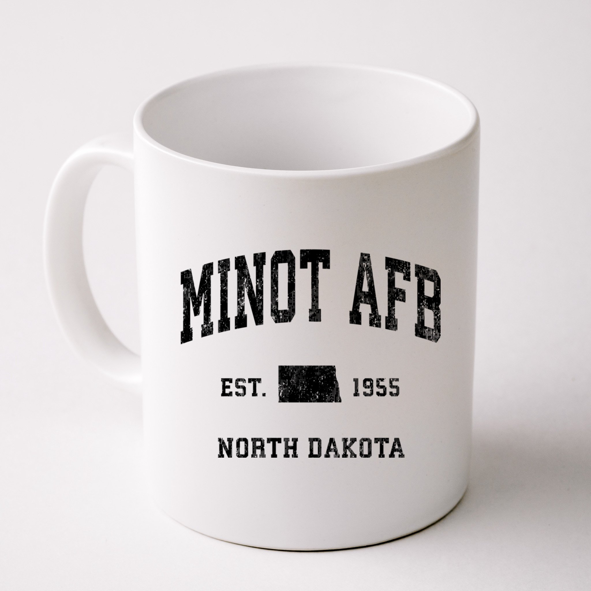Minot Afb North Dakota Nd Vintage Established Athletic Sports Design Mug
