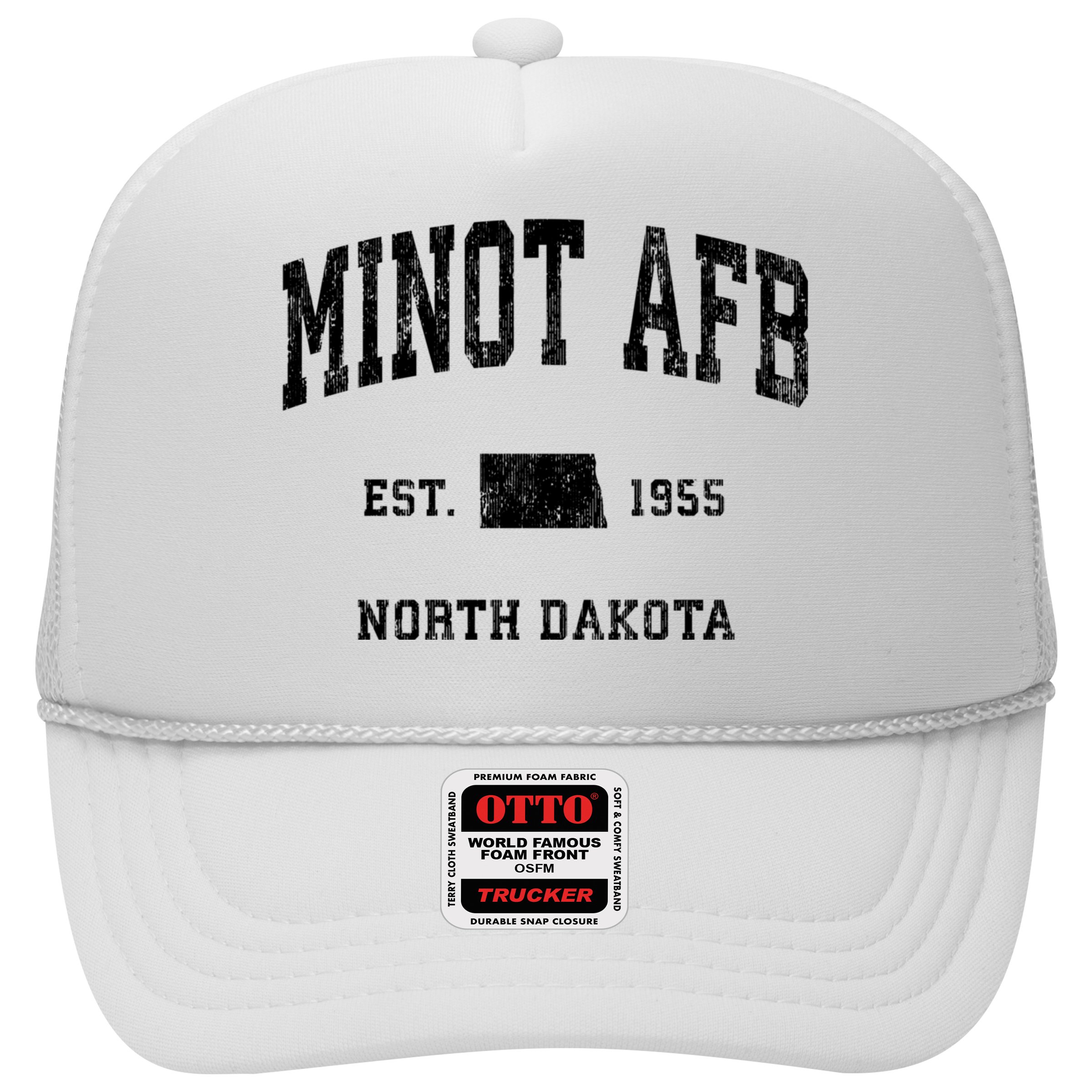 Minot Afb North Dakota Nd Vintage Established Athletic Sports Design Hat