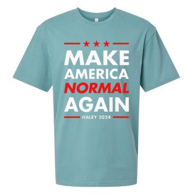 Make America Normal Again Haley 2024 Presidential Election Sueded Cloud Jersey T-Shirt