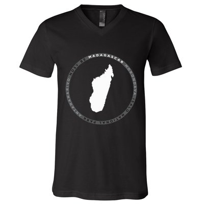Madagascar Antananarivo Nosy Be Isalo Graphic V-Neck T-Shirt