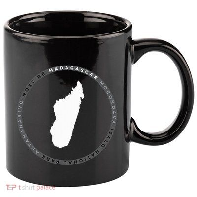 Madagascar Antananarivo Nosy Be Isalo Graphic 11oz C Handle Ceramic Mug