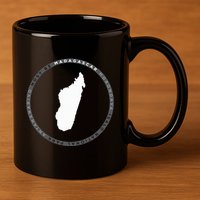 Madagascar Antananarivo Nosy Be Isalo Graphic 11oz C Handle Ceramic Mug
