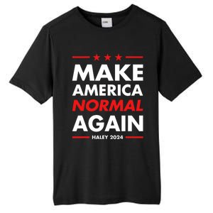 Make America Normal Again Haley 2024 Presidential Election Tall Fusion ChromaSoft Performance T-Shirt