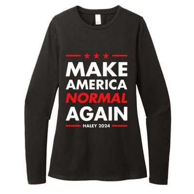 Make America Normal Again Haley 2024 Presidential Election Womens CVC Long Sleeve Shirt