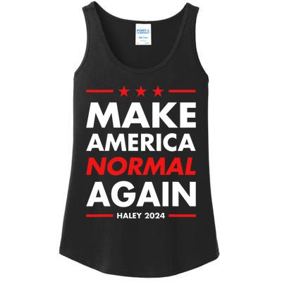 Make America Normal Again Haley 2024 Presidential Election Ladies Essential Tank