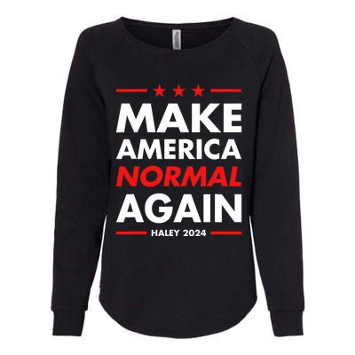 Make America Normal Again Haley 2024 Presidential Election Womens California Wash Sweatshirt