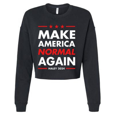 Make America Normal Again Haley 2024 Presidential Election Cropped Pullover Crew