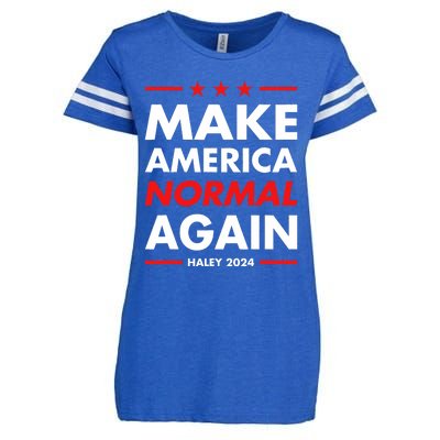 Make America Normal Again Haley 2024 Presidential Election Enza Ladies Jersey Football T-Shirt