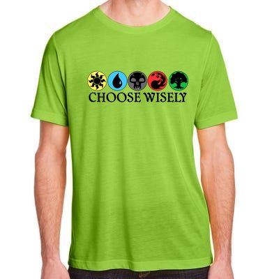 Mana Symbols Gathering Magic Choose Wisely  Adult ChromaSoft Performance T-Shirt