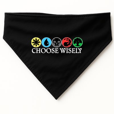 Mana Symbols Gathering Magic Choose Wisely  USA-Made Doggie Bandana