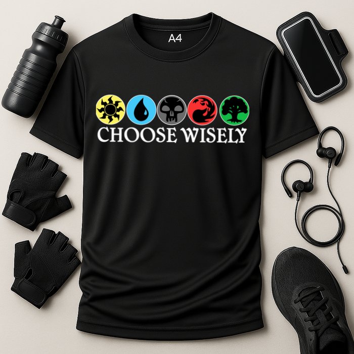 Mana Symbols Gathering Magic Choose Wisely  Performance Shirt