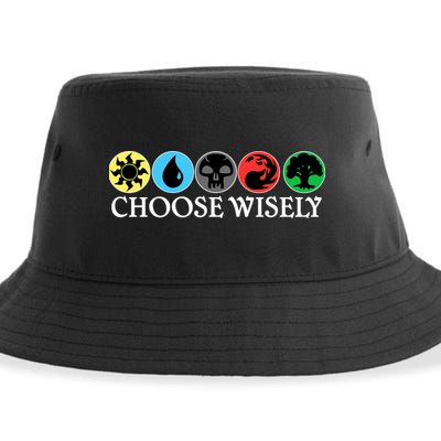 Mana Symbols Gathering Magic Choose Wisely  Sustainable Bucket Hat