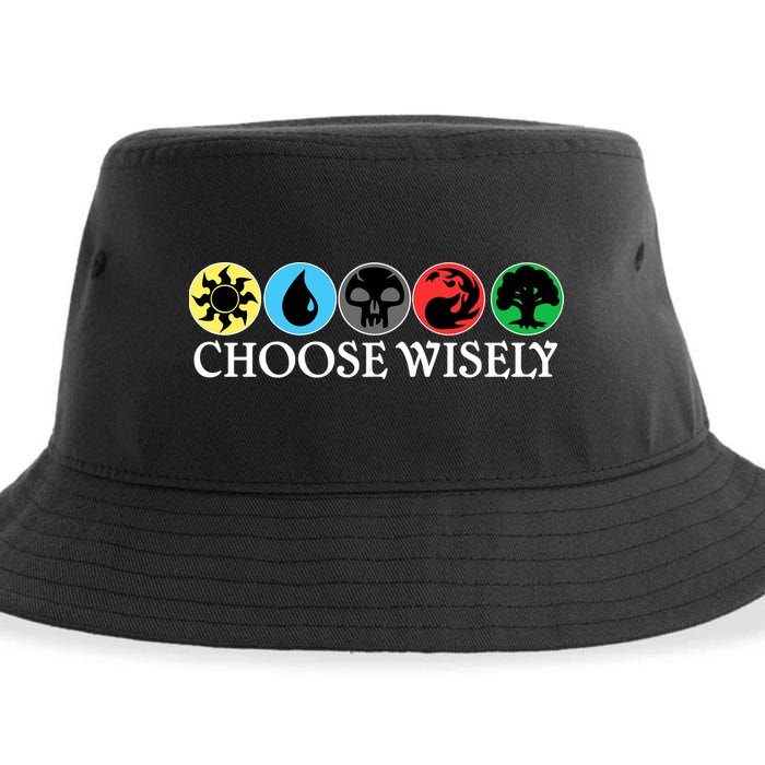 Mana Symbols Gathering Magic Choose Wisely  Sustainable Bucket Hat