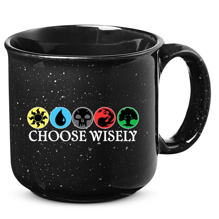 Mana Symbols Gathering Magic Choose Wisely  15oz Campfire Ceramic Mug